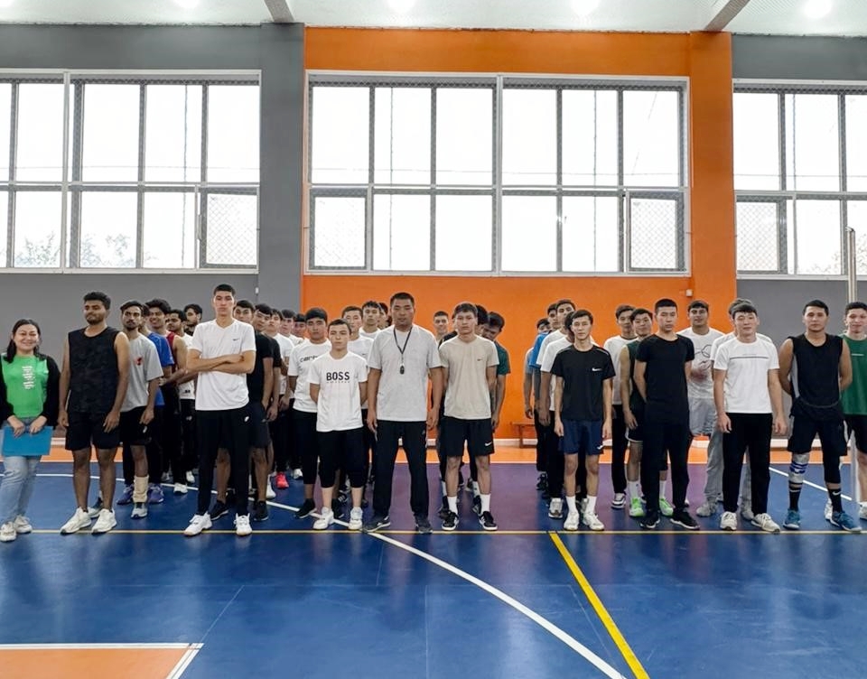 A friendly volleyball match was held