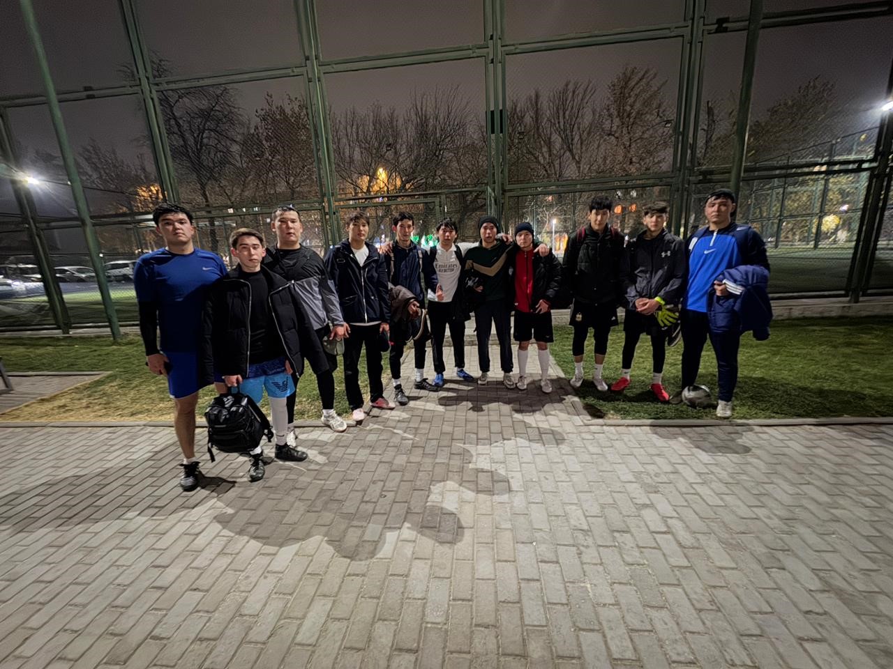 A friendly mini-football match took place.