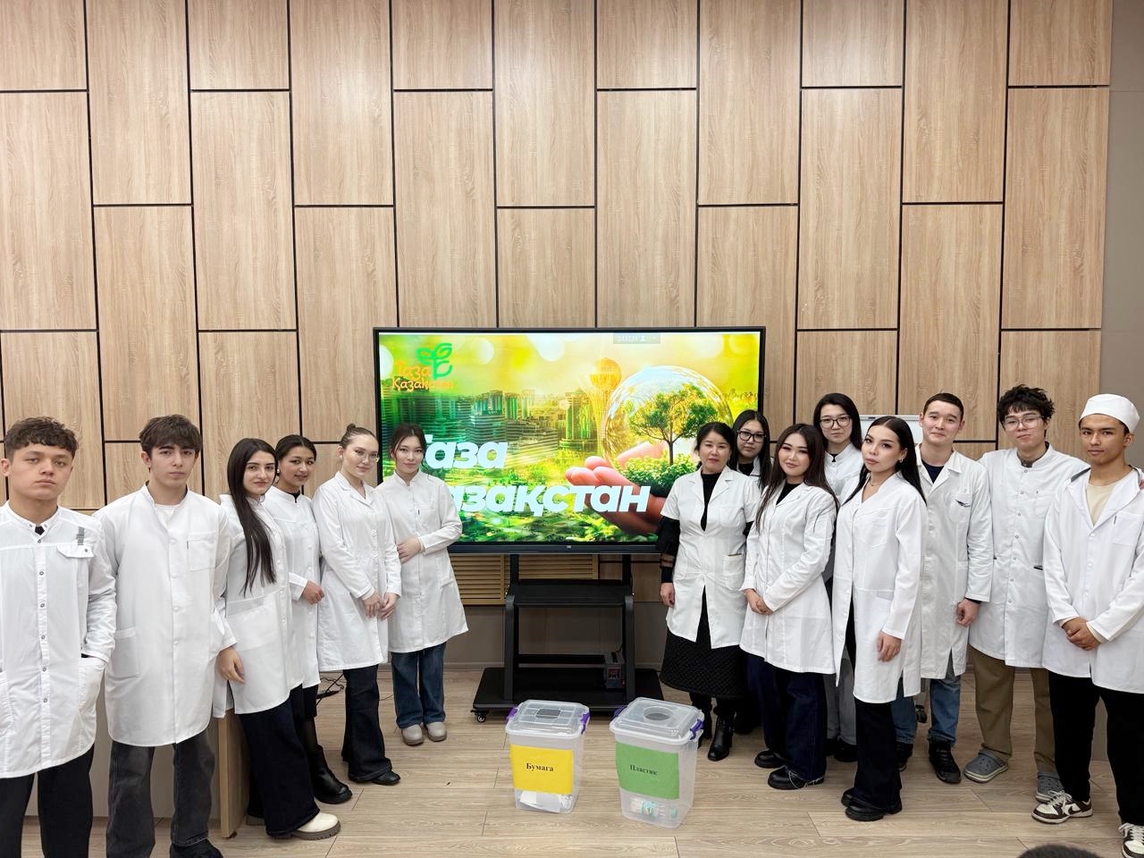 Within the framework of “Taza Qazaqstan,” students contribut...